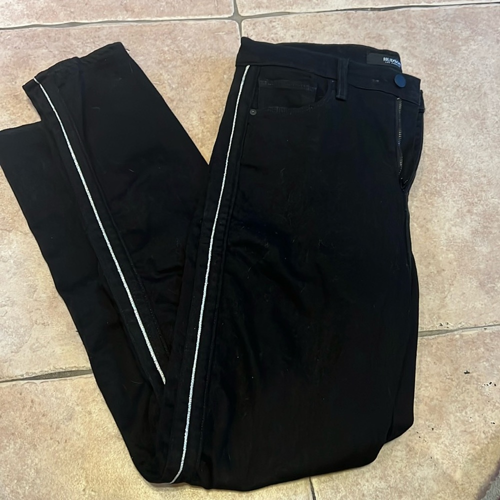 Hudson skinny black jean